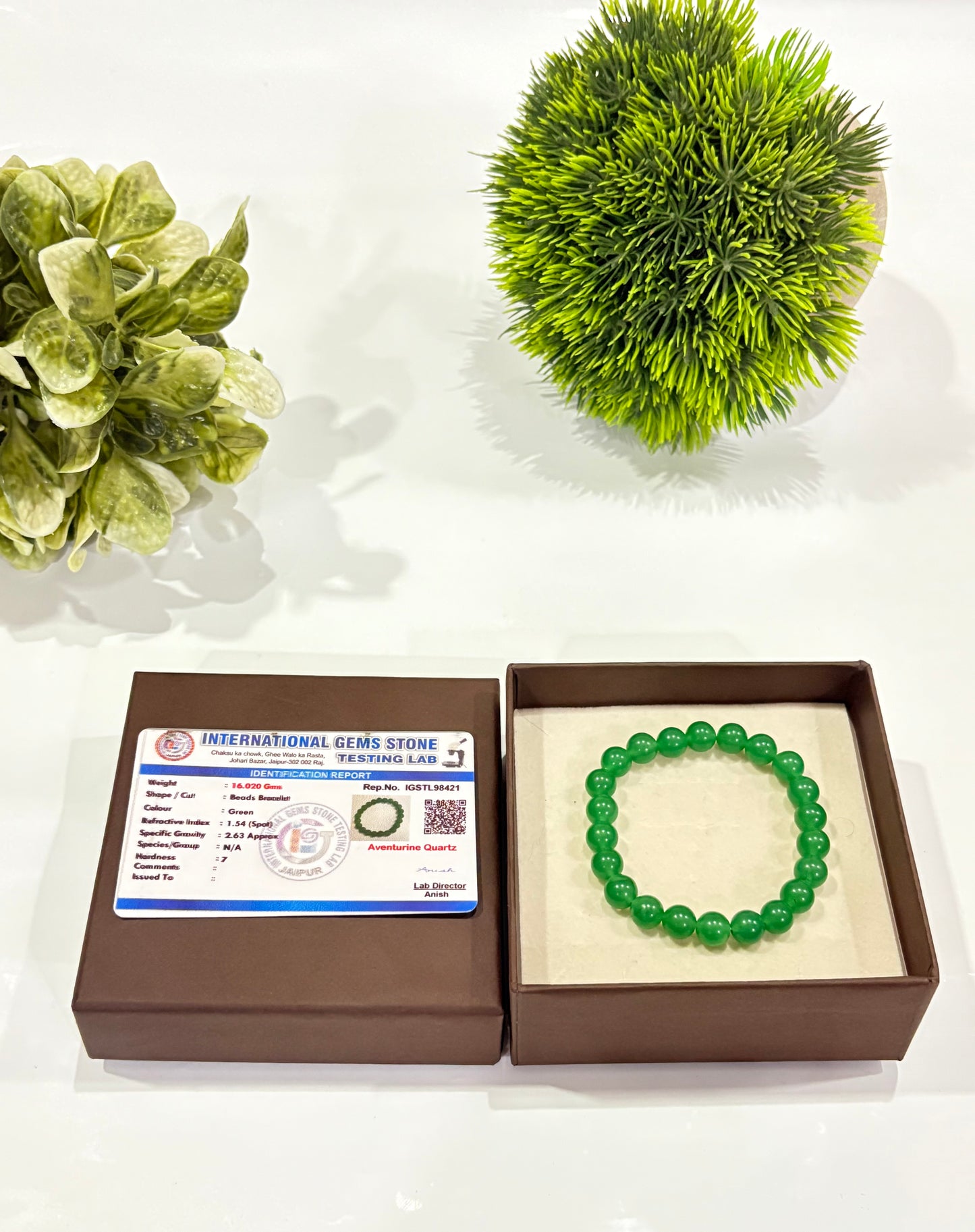 Green jade bracelet