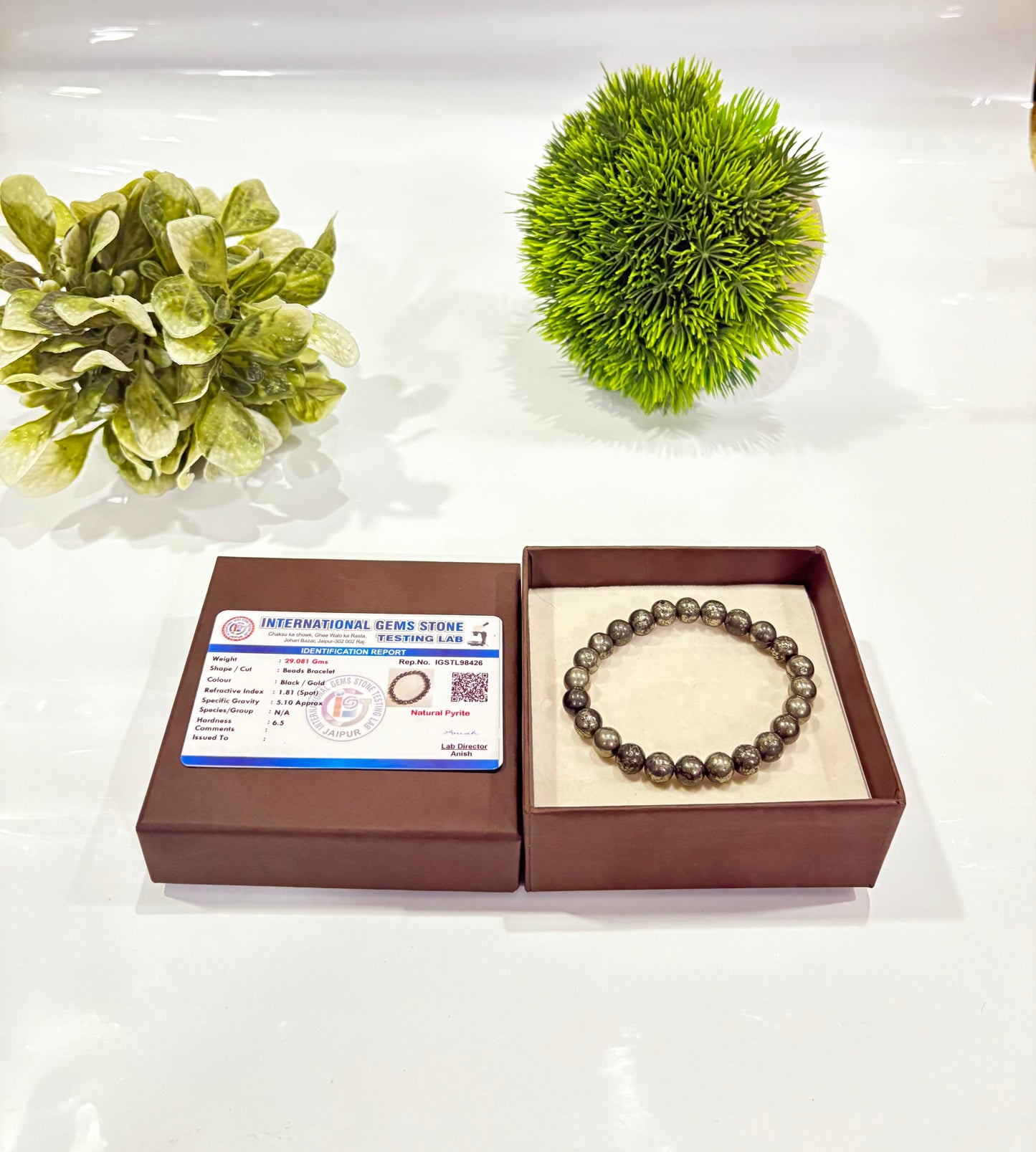 pyrite bracelet